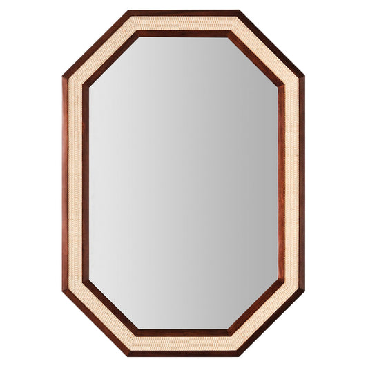 Rattan Small Mirror