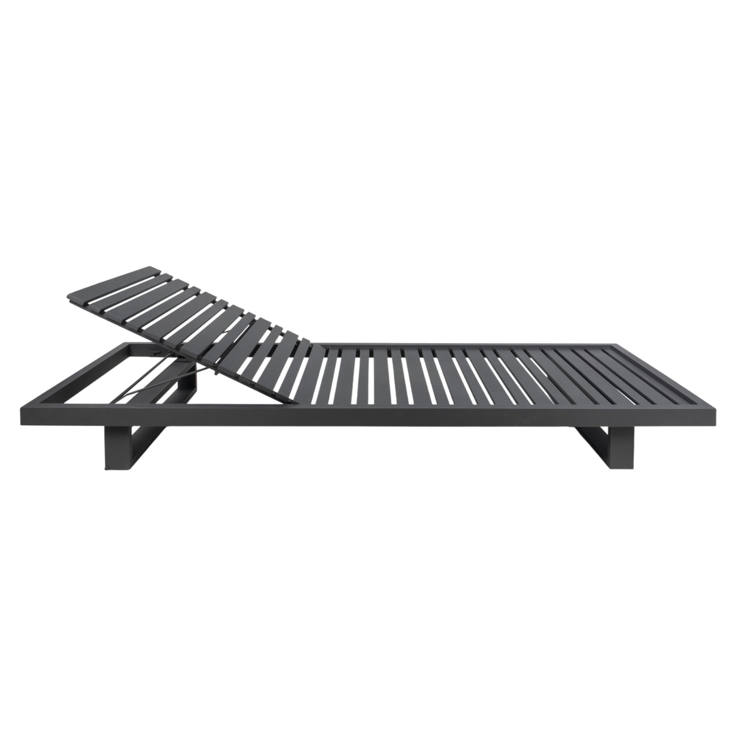 Ravello Sun Lounger - Black Aluminum