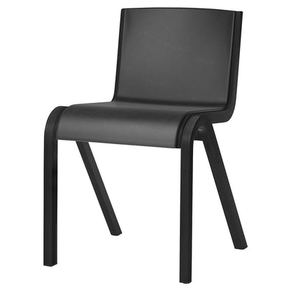 Ready Front Upholstered Dining Chair - Black Painted Oak