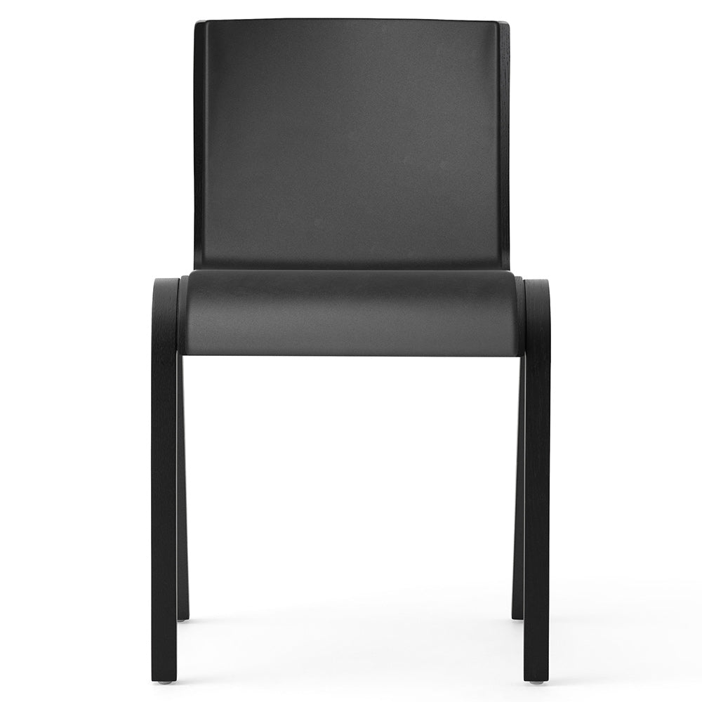 Ready Front Upholstered Dining Chair - Black Painted Oak