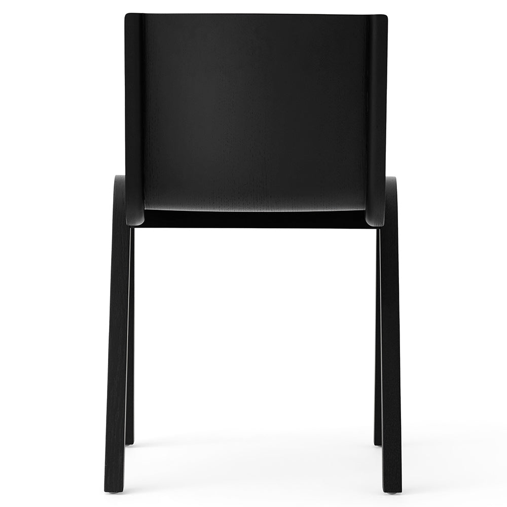 Ready Front Upholstered Dining Chair - Black Painted Oak