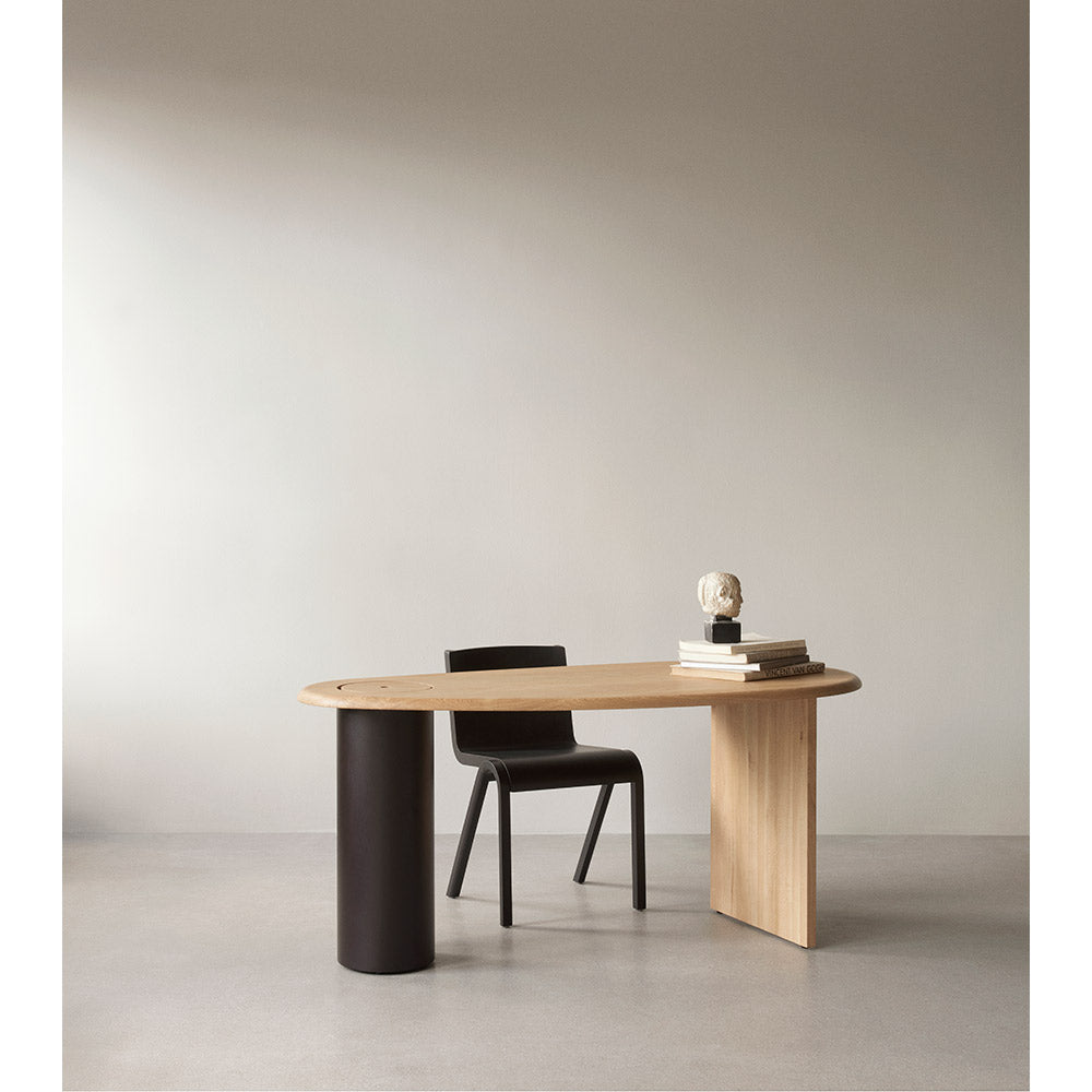 Ready Front Upholstered Dining Chair - Black Painted Oak