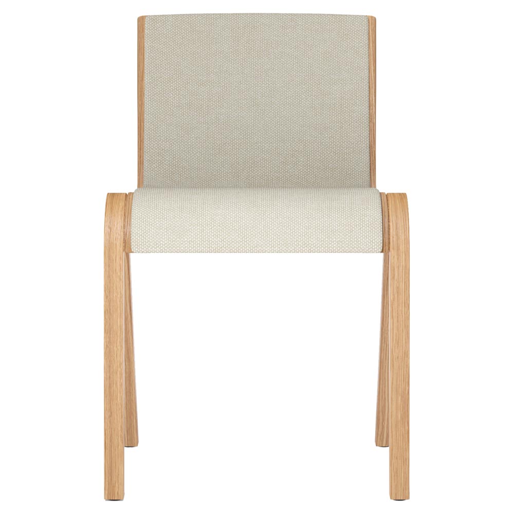 Ready Front Upholstered Dining Chair - Natural Oak