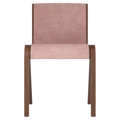 Ready Front Upholstered Dining Chair - Red Stained Oak