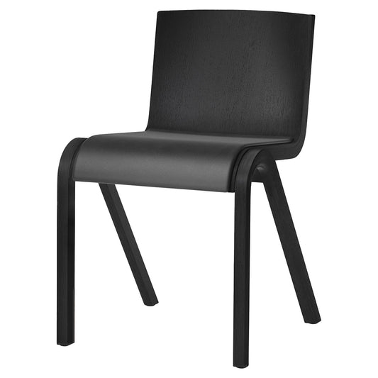 Ready Seat Upholstered Dining Chair - Black Painted Oak