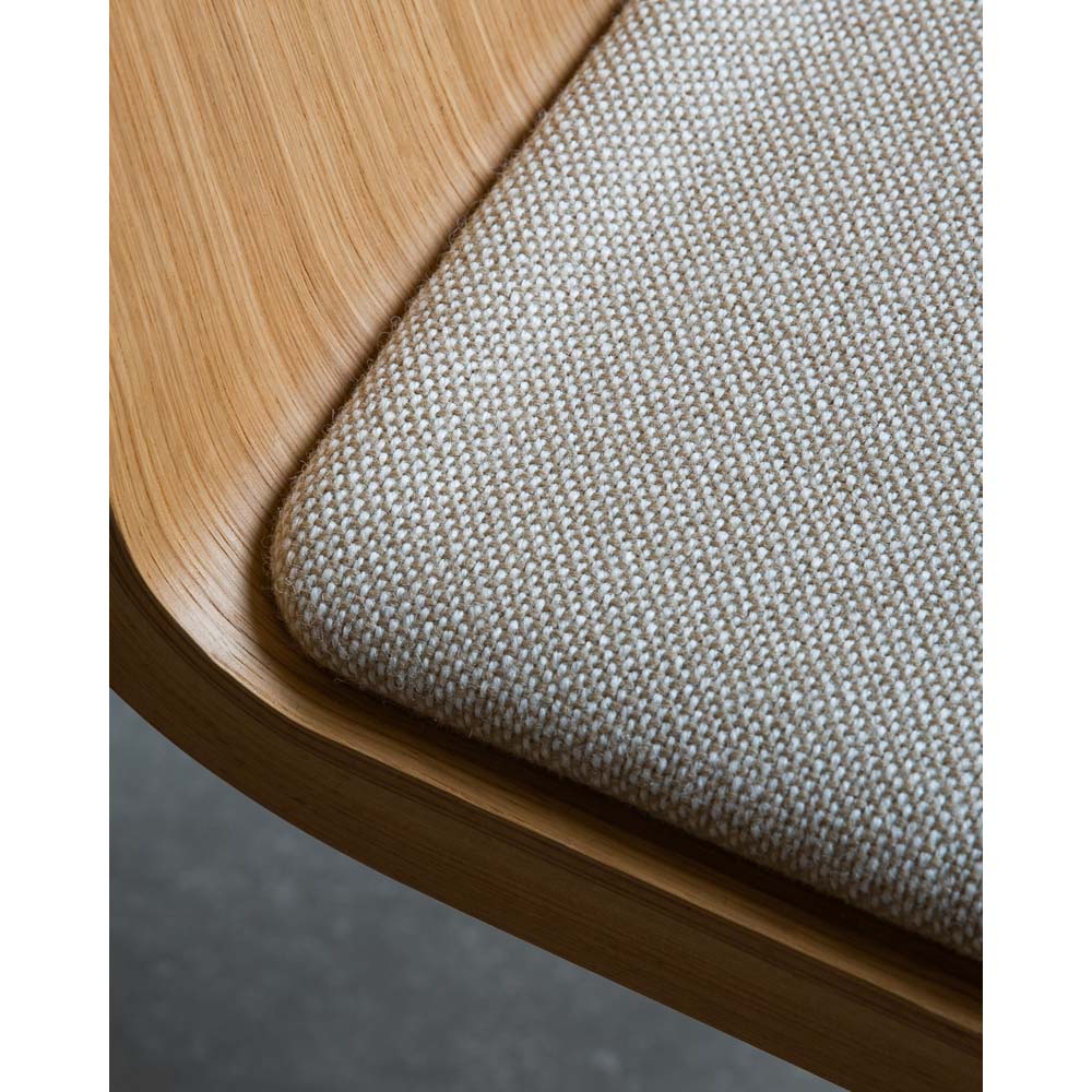 Ready Seat Upholstered Dining Chair - Natural Oak