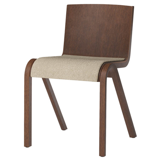 Ready Seat Upholstered Dining Chair - Red Stained Oak, Boucle