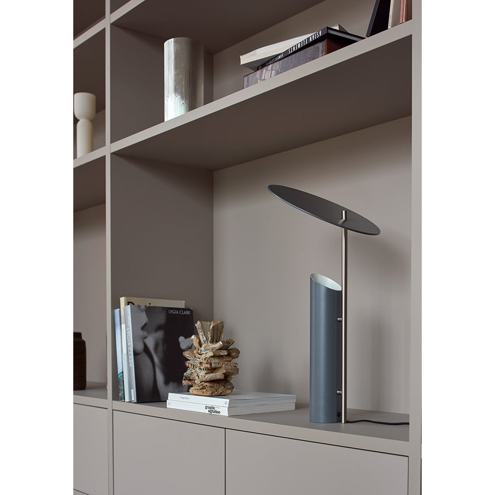 Reflect Table Lamp - Gray Satin