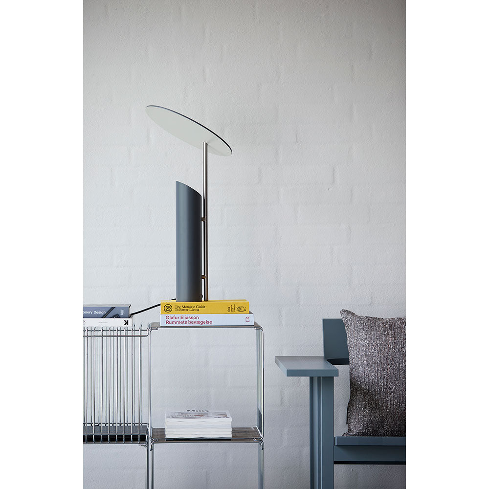 Reflect Table Lamp - Gray Satin