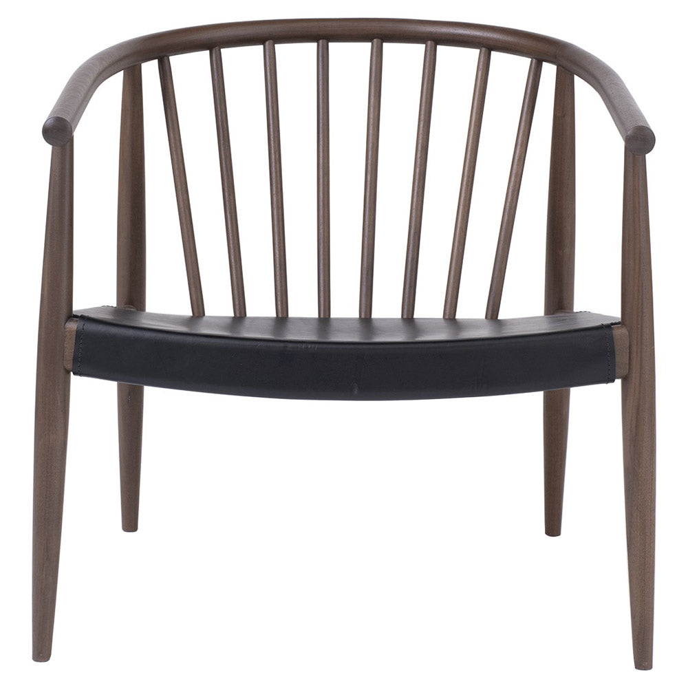 Reprise Chair With Hide Seat - Walnut