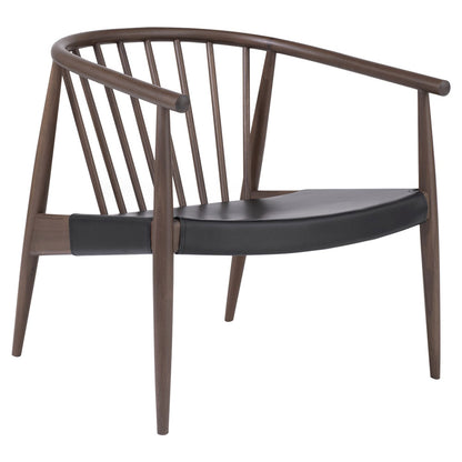 Reprise Chair With Hide Seat - Walnut