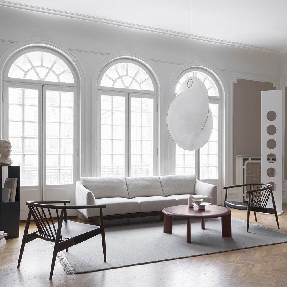 Reprise Chair With Hide Seat - Walnut