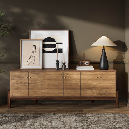 Reza Media Console - Smoked Honey
