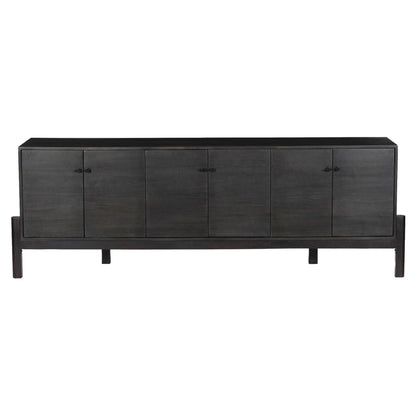 Reza Media Console - Worn Black Parawood