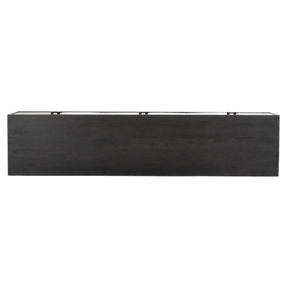 Reza Media Console - Worn Black Parawood