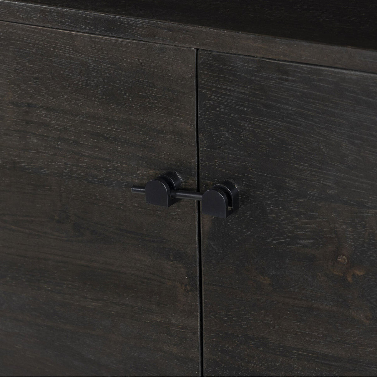 Reza Media Console - Worn Black Parawood