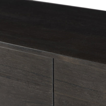 Reza Media Console - Worn Black Parawood