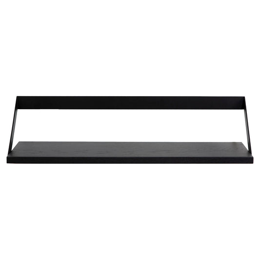 Ribbon Shelf - Black Oak/Black, 27.5"W
