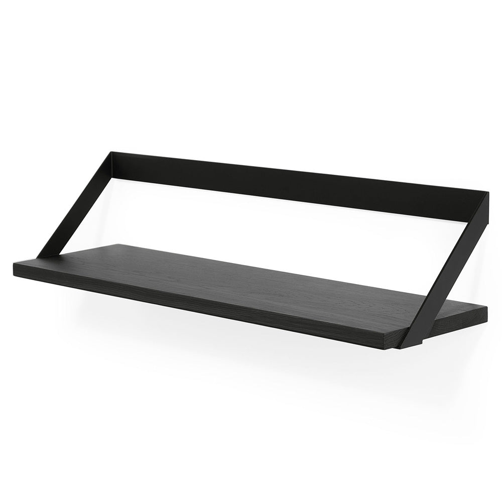 Ribbon Shelf - Black Oak/Black, 27.5"W
