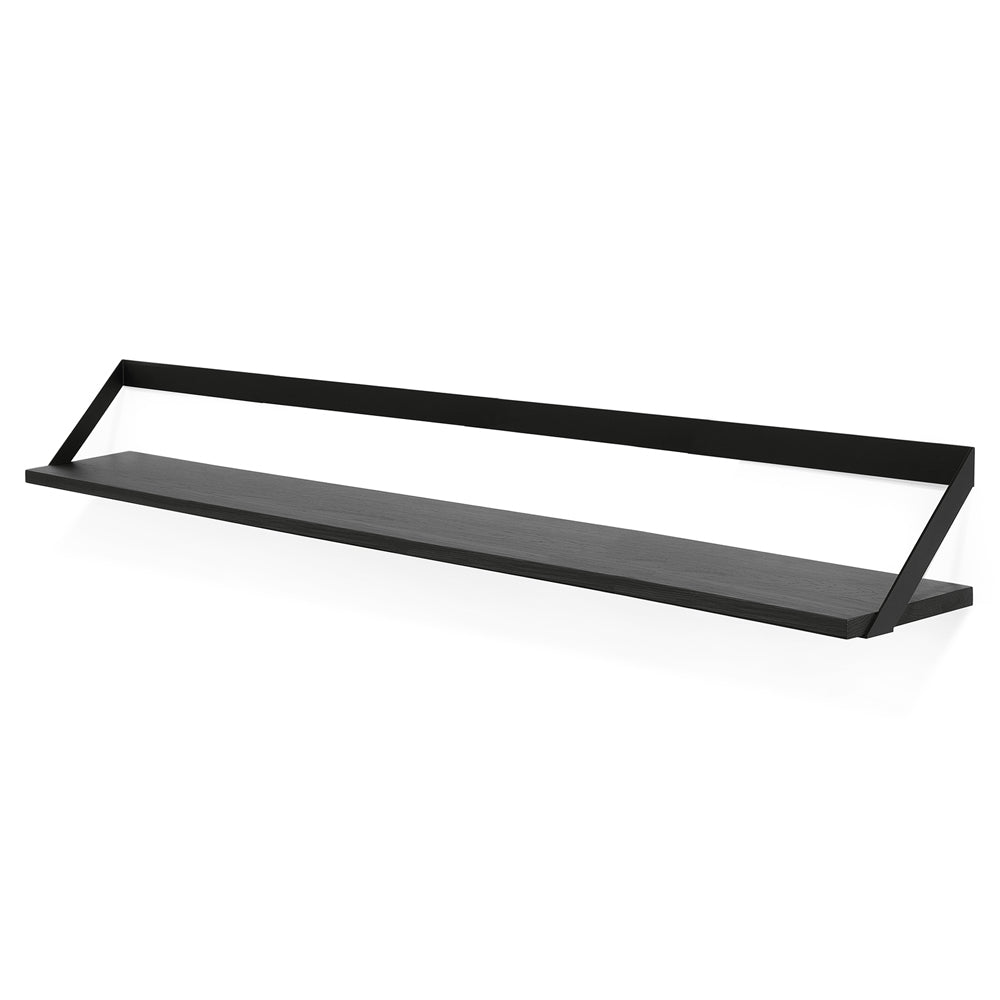 Ribbon Shelf - Black Oak/Black, 55"W