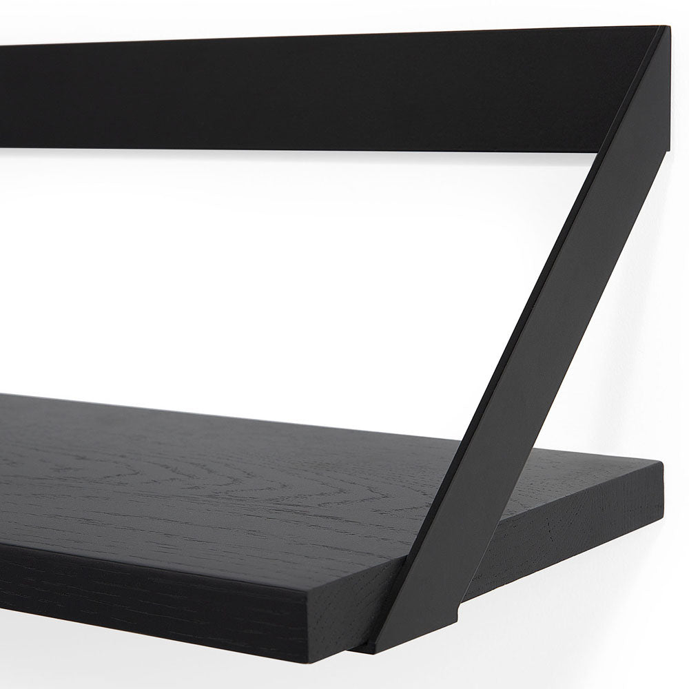 Ribbon Shelf - Black Oak/Black, 55"W