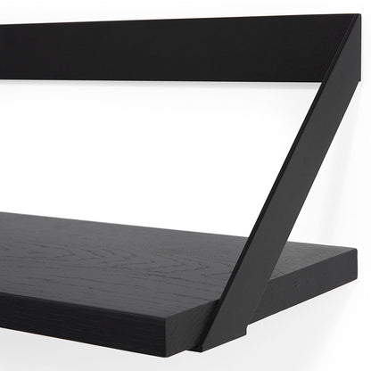 Ribbon Shelf - Black Oak/Black, 55"W