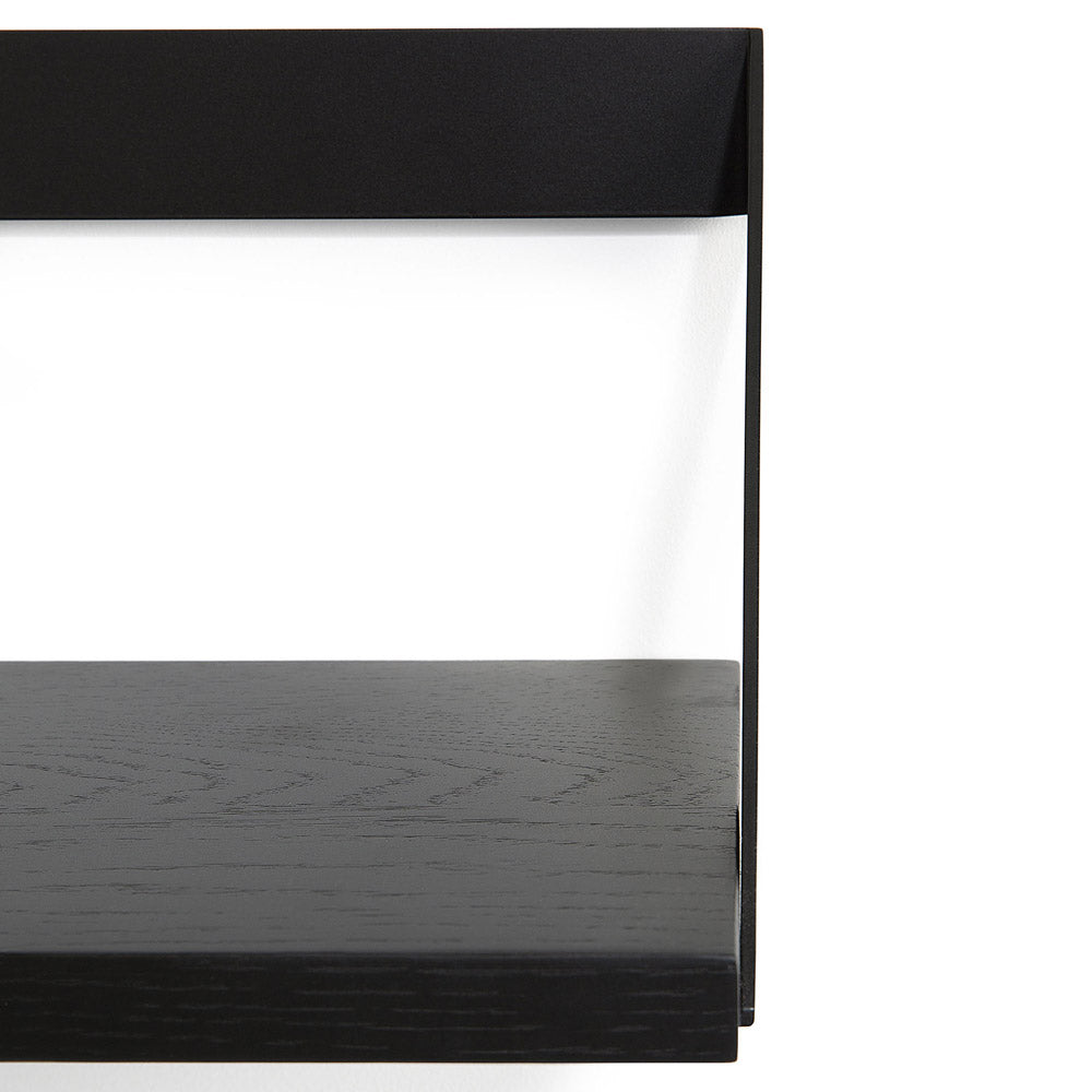 Ribbon Shelf - Black Oak/Black, 55"W