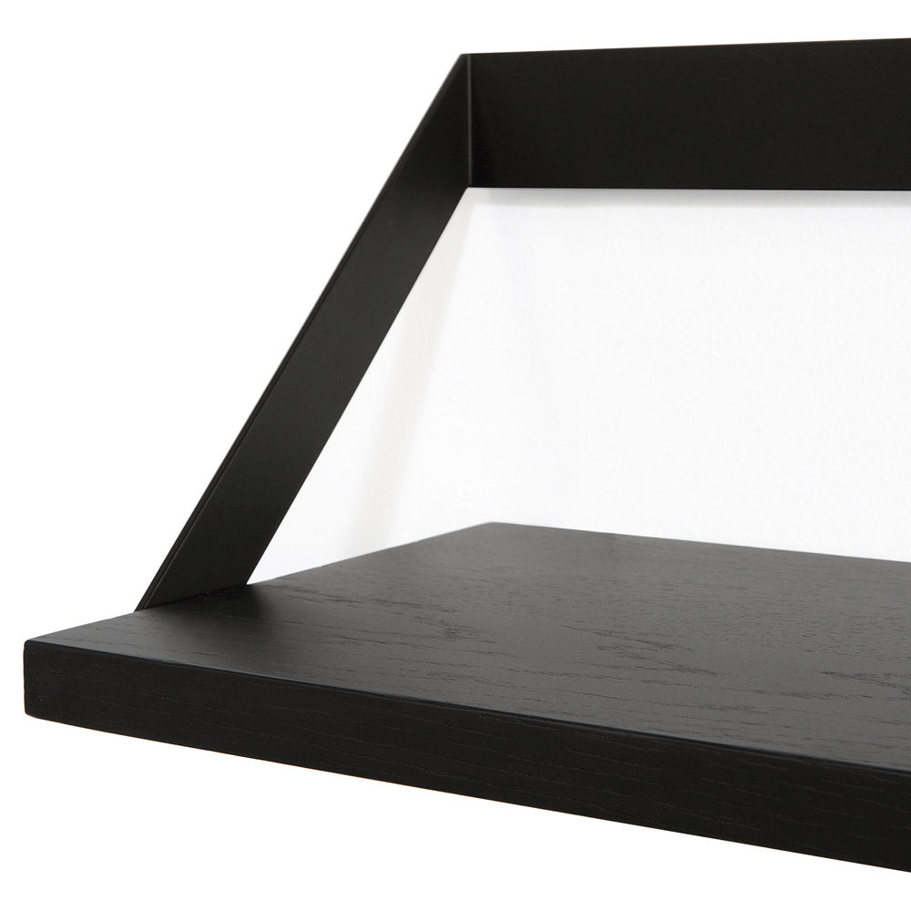 Ribbon Shelf - Black Oak/Black, 55"W