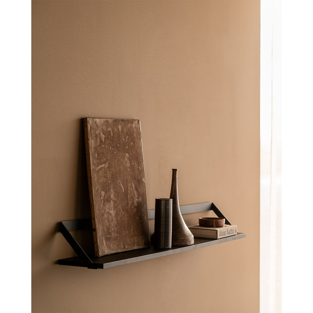 Ribbon Shelf - Black Oak/Black, 55"W