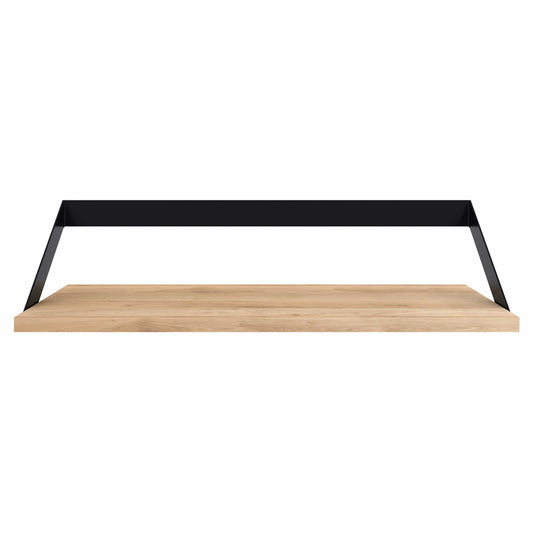 Ribbon Shelf - Oak/Black, 27.5"W