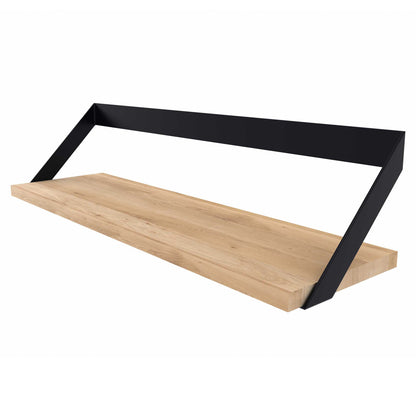 Ribbon Shelf - Oak/Black, 27.5"W