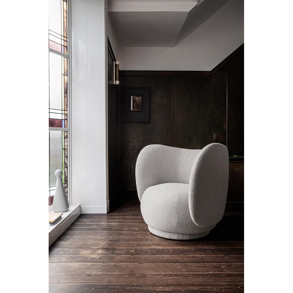 Rico Lounge Chair - Boucle Off White