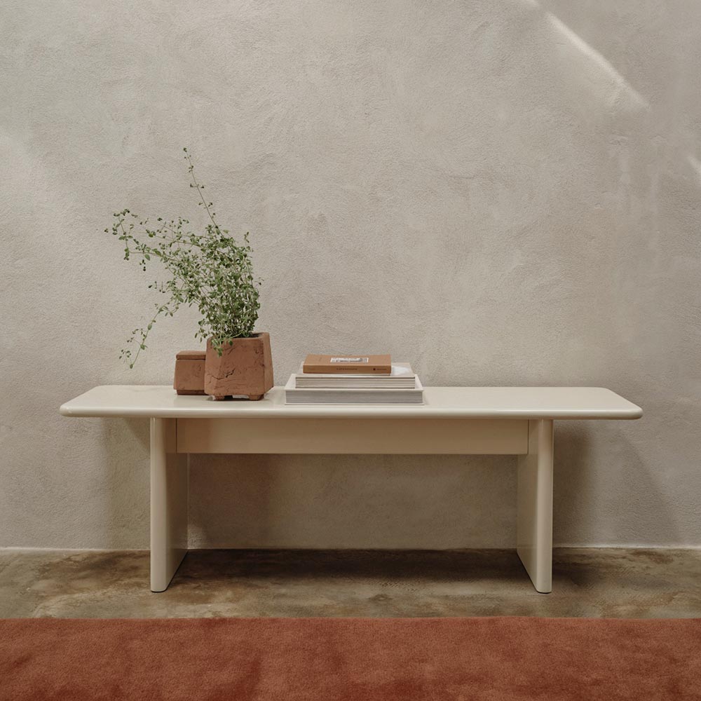 Rink Bench - Eggshell
