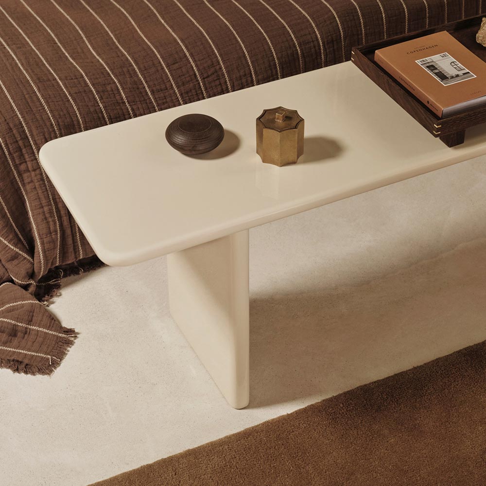 Rink Bench - Eggshell