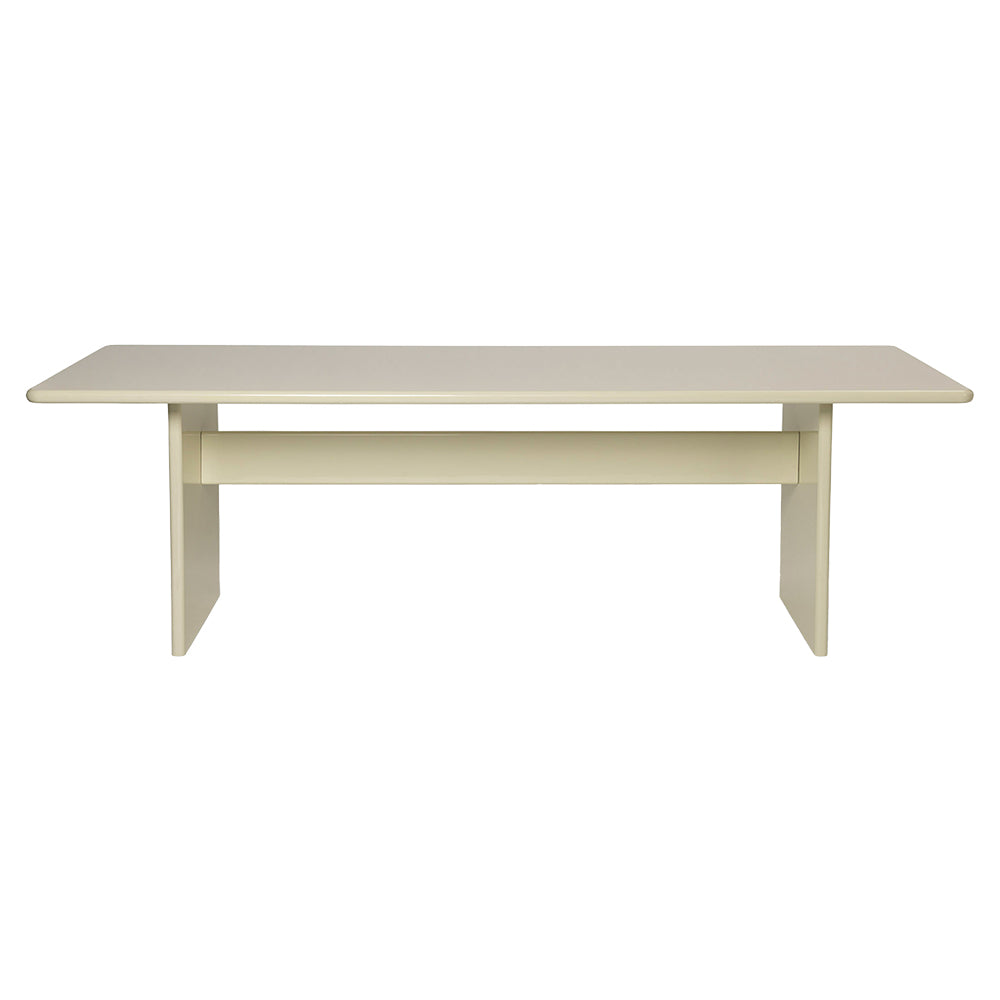 Rink Dining Table - Eggshell