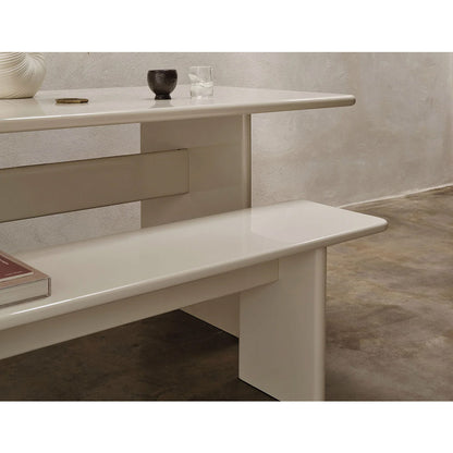 Rink Dining Table - Eggshell