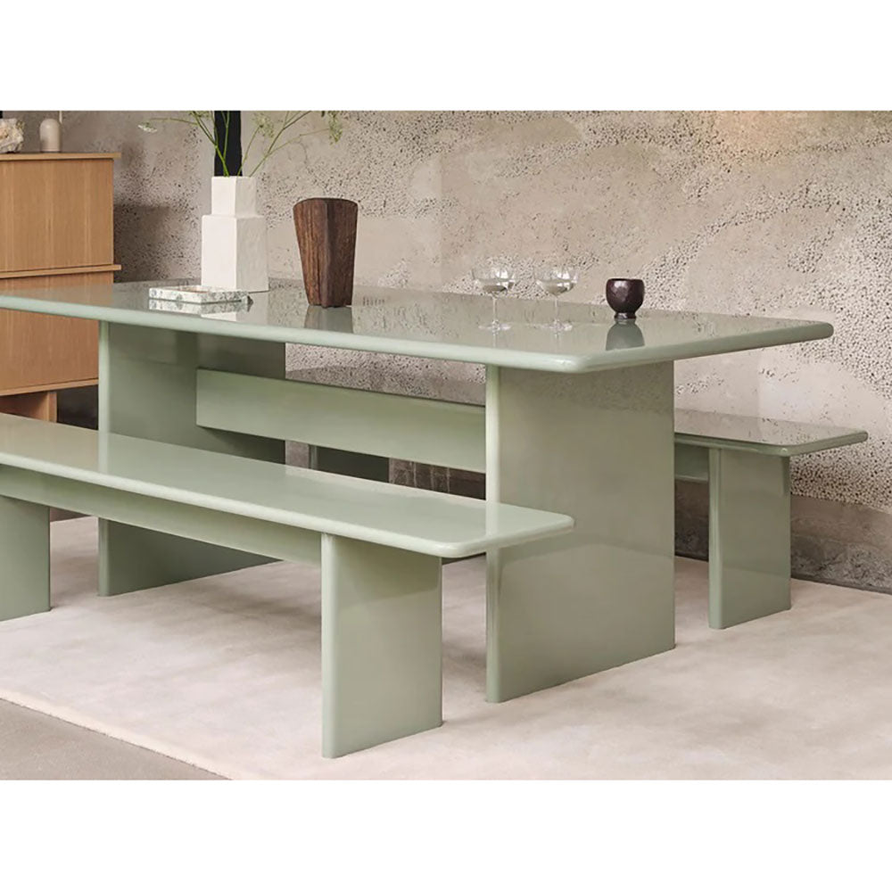 Rink Dining Table - Tea Green