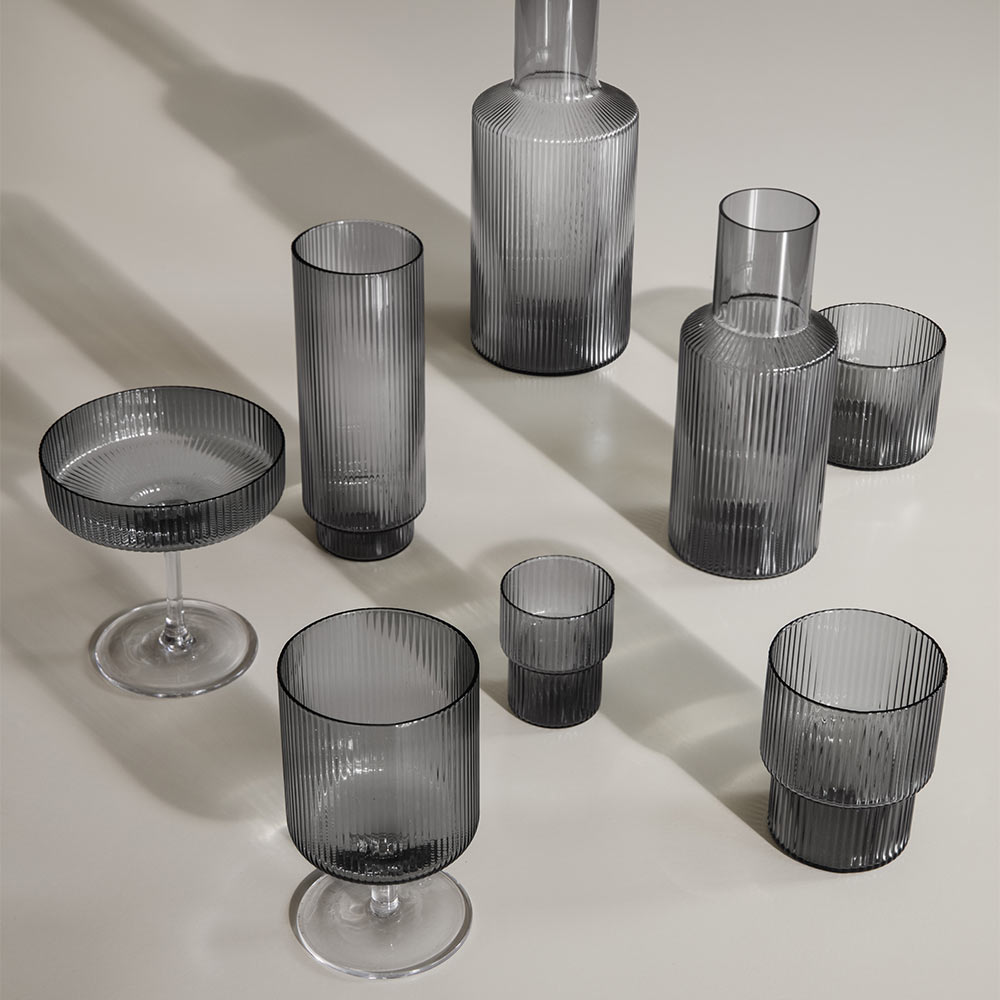 Ripple Glass - Smoked