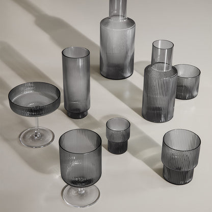 Ripple Glass - Smoked