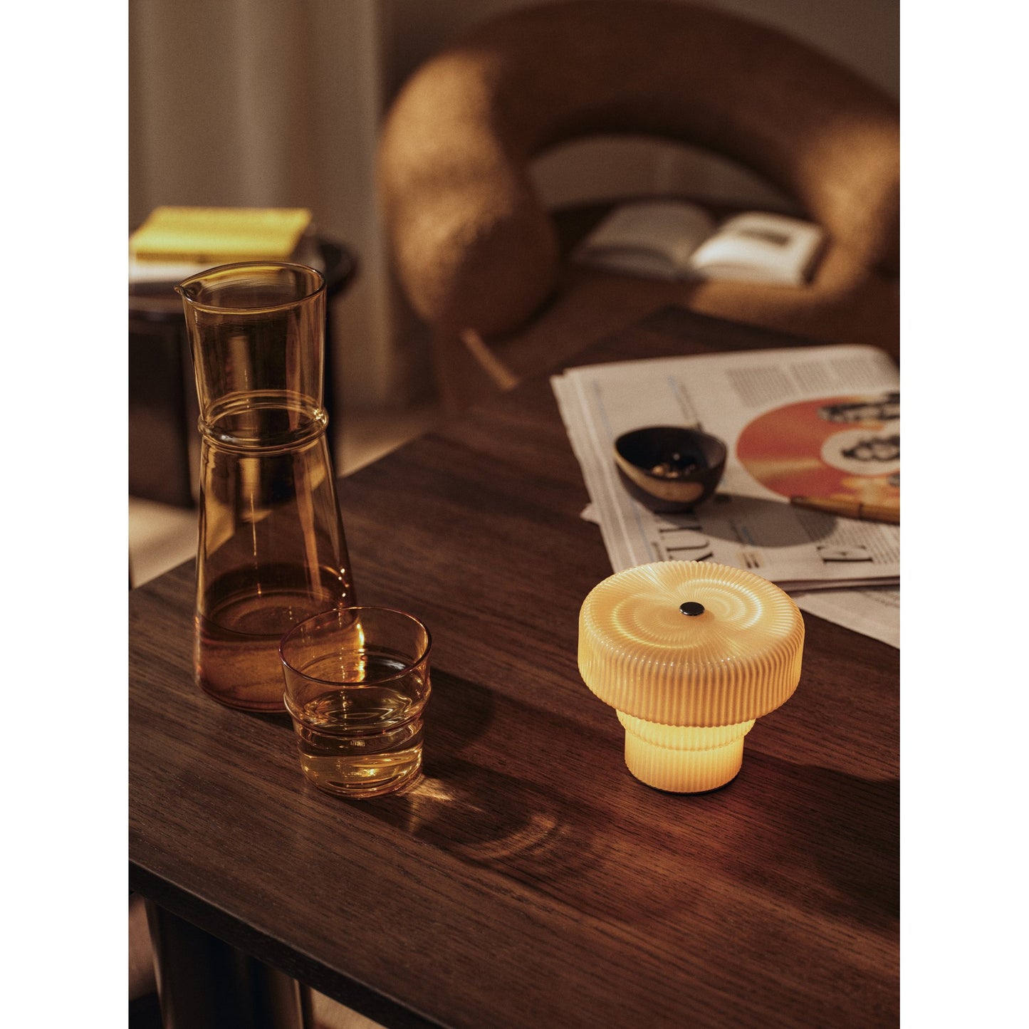 Ripple Portable Lamp - Oat