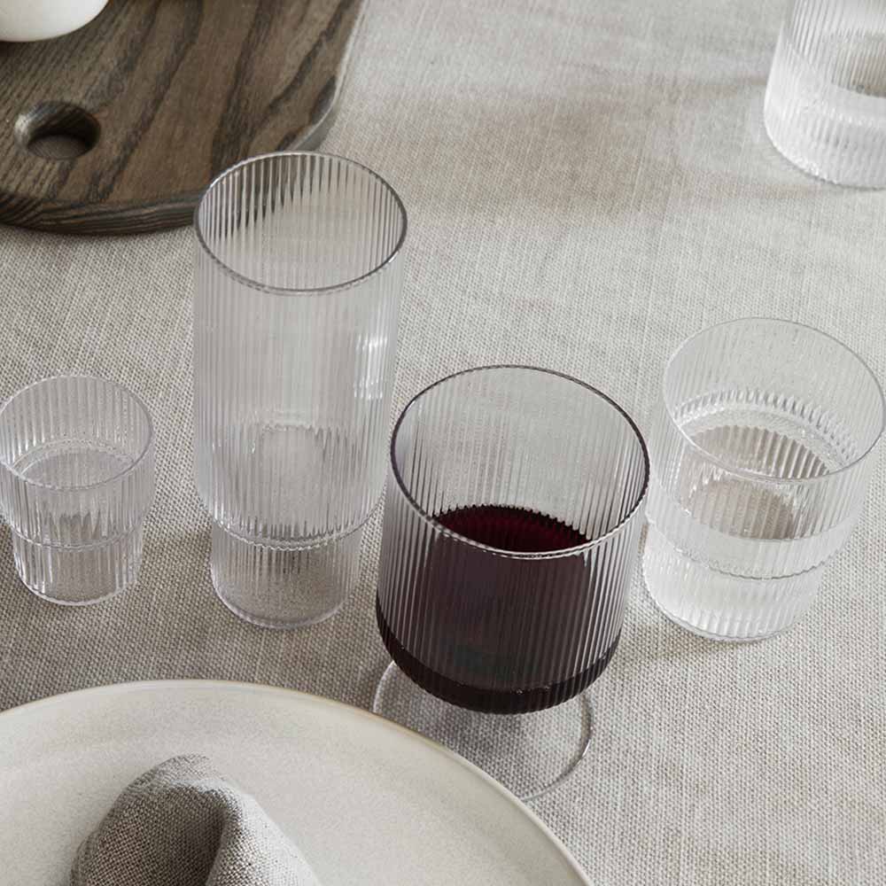 Ripple Wine Glasses - Set Of 2, Clear