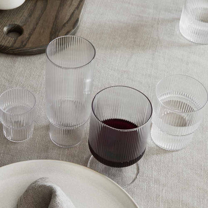 Ripple Wine Glasses - Set Of 2, Clear
