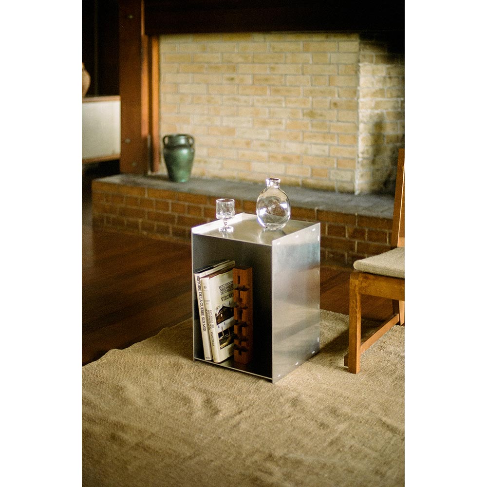 Rivet Box Table - Aluminum