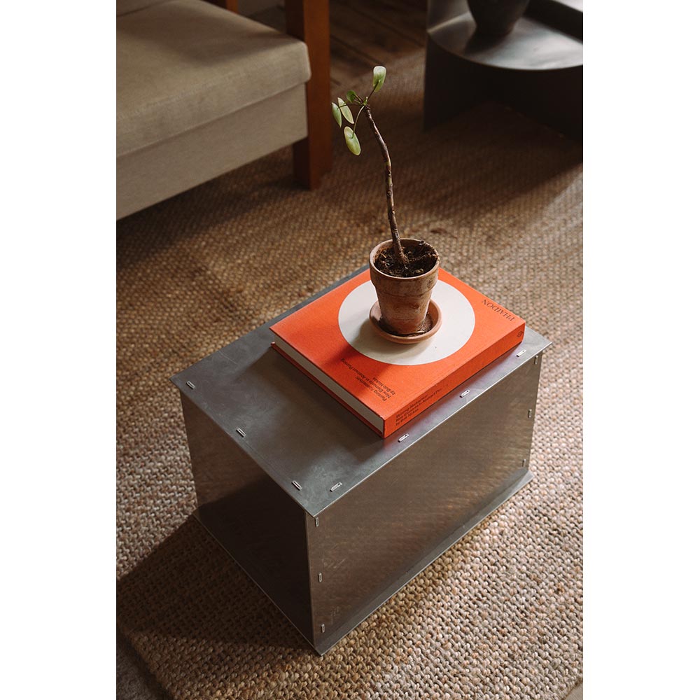 Rivet Box Table - Aluminum