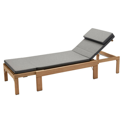 Riviera Sunbed Cushion - Charcoal