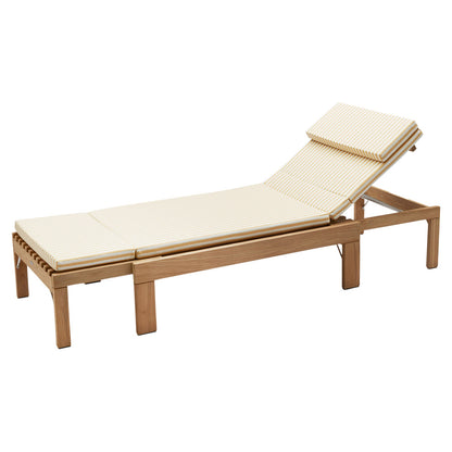 Riviera Sunbed Cushion - Golden Yellow Stripe