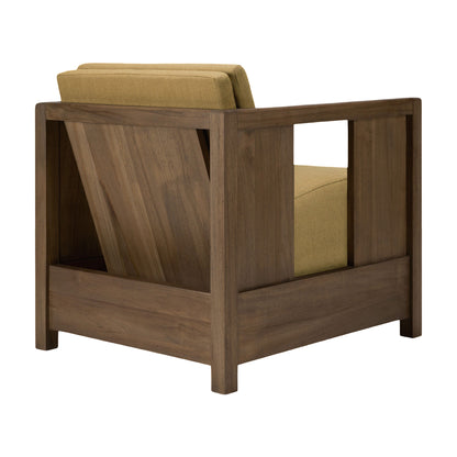 Roan Lounge Chair - Amber, Wild Brown Teak