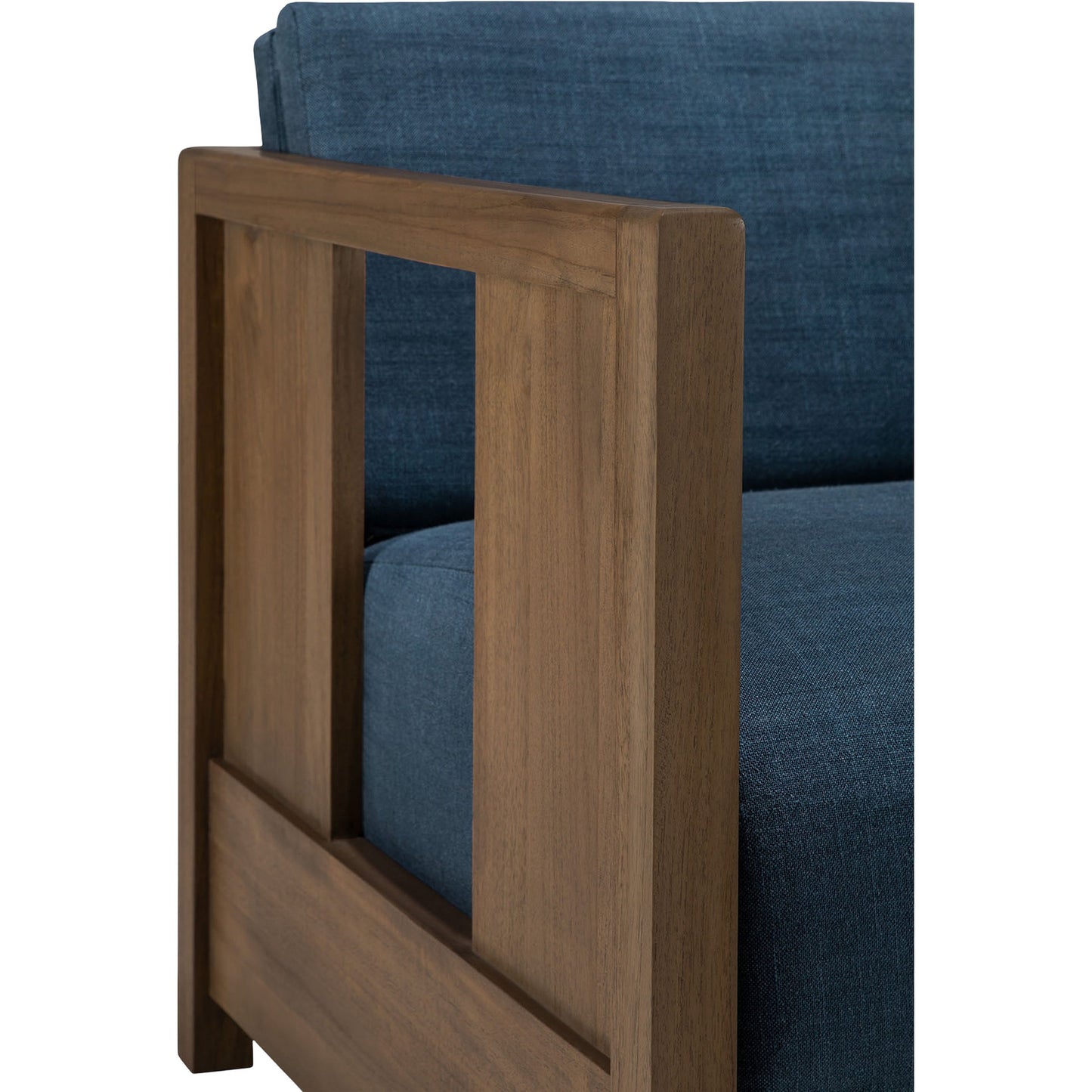 Roan Lounge Chair - Ink, Wild Brown Teak
