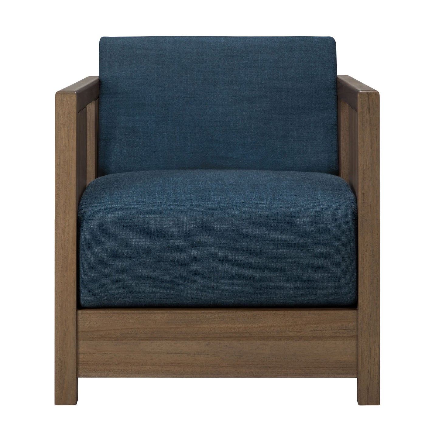 Roan Lounge Chair - Ink, Wild Brown Teak