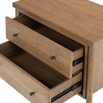 Roark Nightstand - Amber Oak Veneer